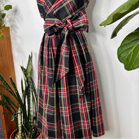 J. Crew Multicolor Plaid Midi Dress - Picture 5 of 9